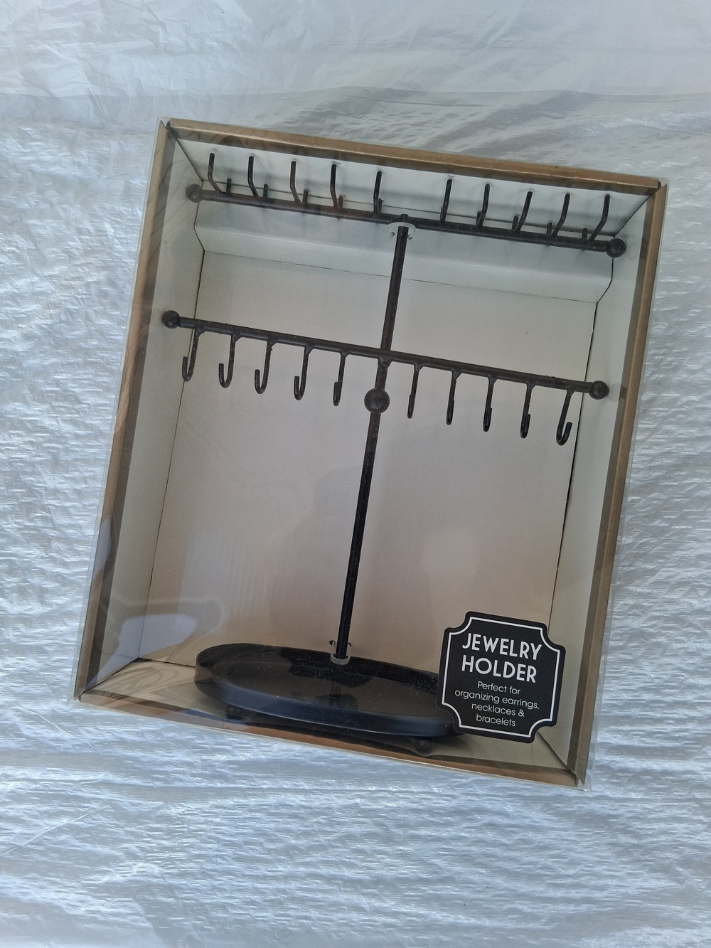 Metal Jewelry Holder with Stand